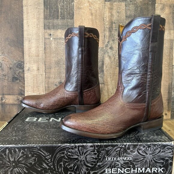 Old Gringo Amarillo 10” MK2293-2 Smooth Ostrich Western Cowboy Boots Mens 9 D - Picture 1 of 12